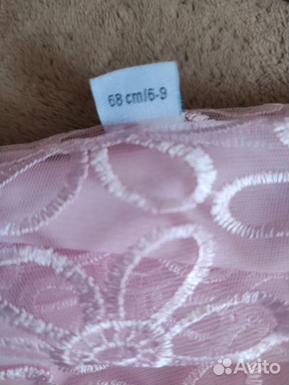 Платье праздничное для девочки 68-74 см