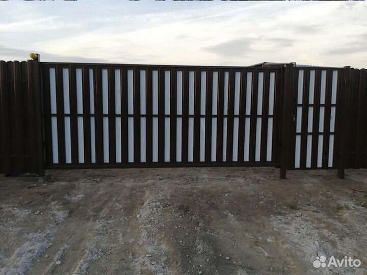 Откатные ворота под ключ