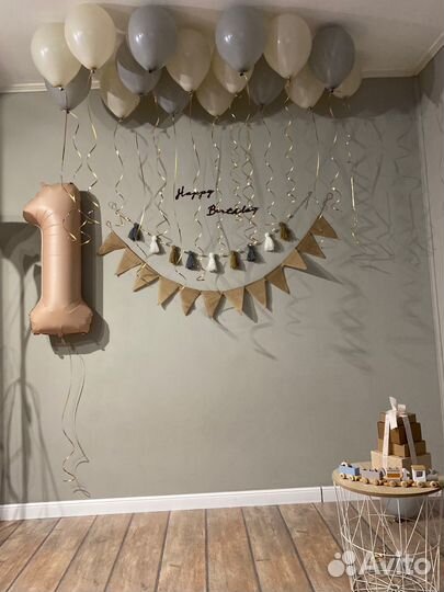 Декор на день рождения 1 год