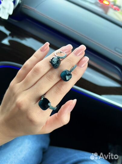 Серьги pomellato кольцо pomellato комплект серебро
