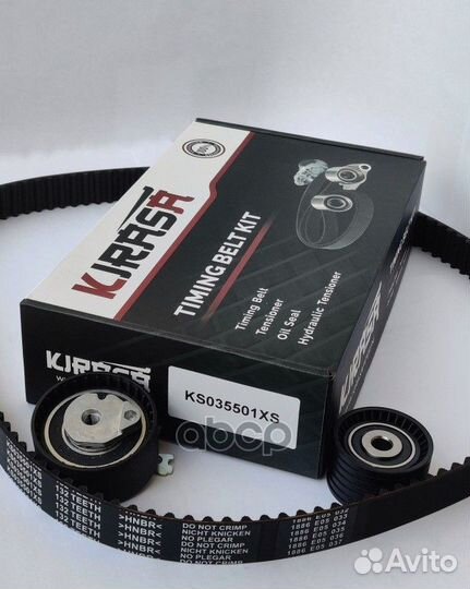 Комплект ремня грм nissan kubistar 03-09 1.6 KS