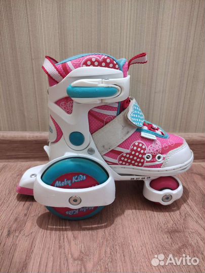 Роликовые коньки детские раздвижные