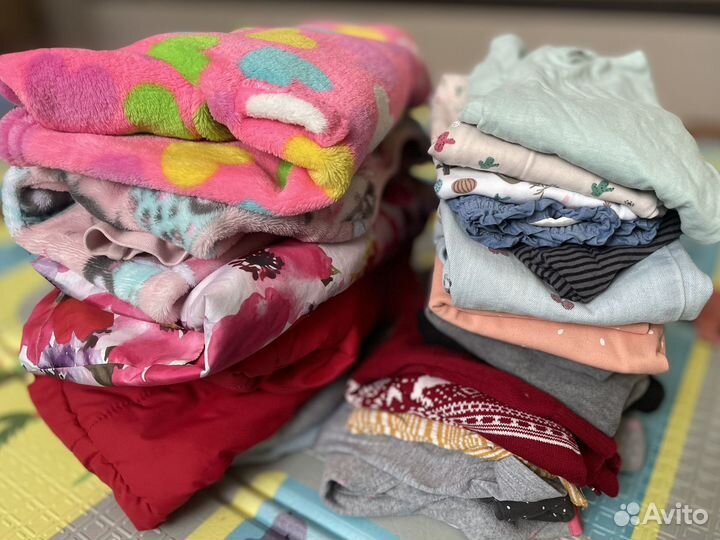 Большой пакет одежды на девочку 92 98 104