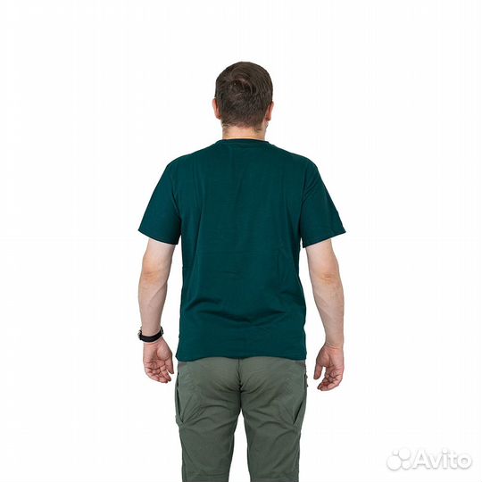 62833 Футболка однотонная изумрудный