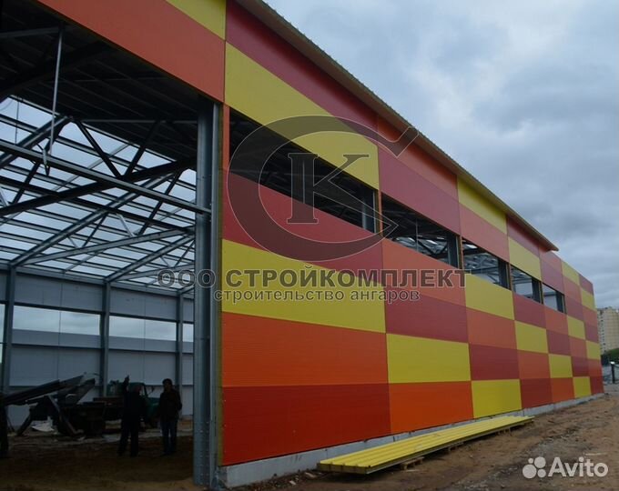 Ангары крытые токи и промышленные навесы xc78