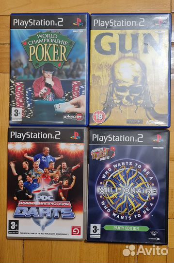 4 Лицензионных диска для PS2