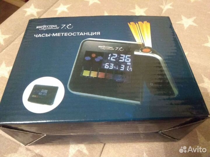 Часы-метеостанция с проекцией, новые