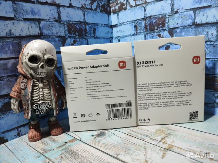 Быстрая зарядка Xiaomi 33w и 67w