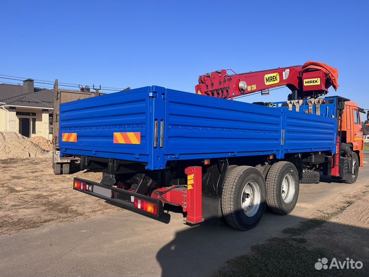 Бортовой грузовик КАМАЗ 65115 с КМУ Mirek, 2017