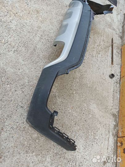 Kia rio xline юбка Заднего бампера