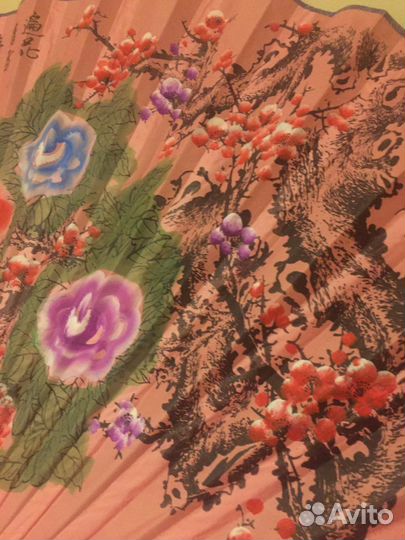 Веер картина панно Китай, японский стиль