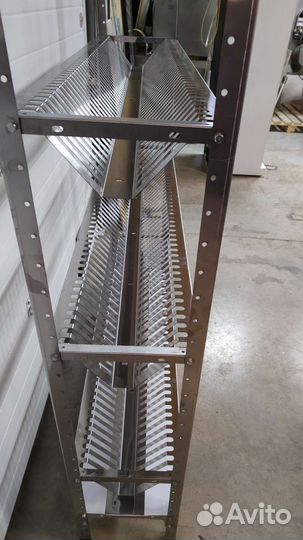 Полка стеллаж (нерж ) для тарелок