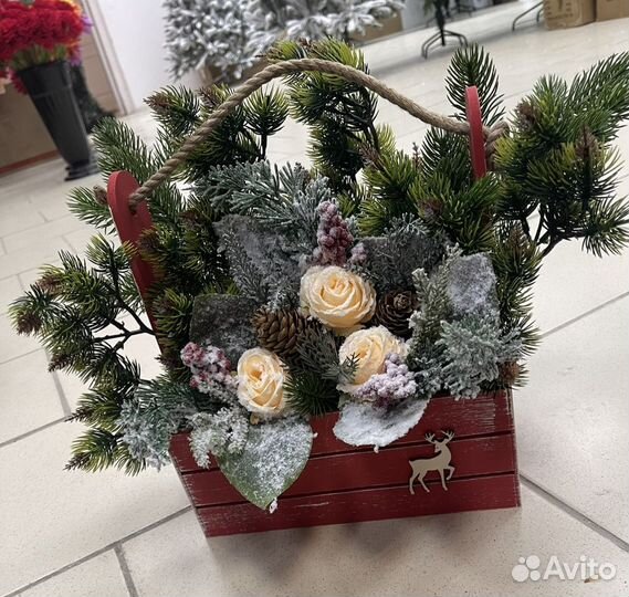 Новогодняя композиция на стол