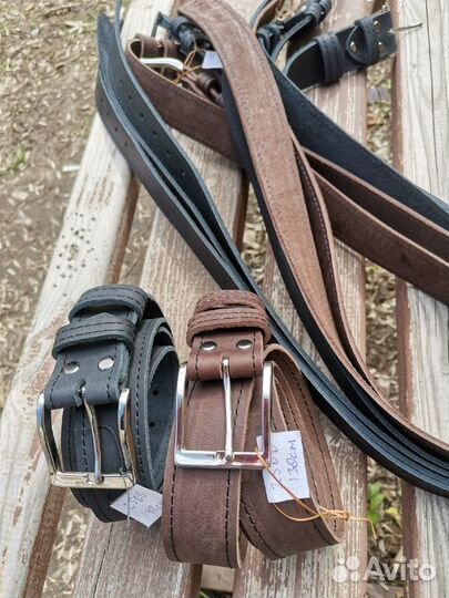 Ремень кожаный ручной работы