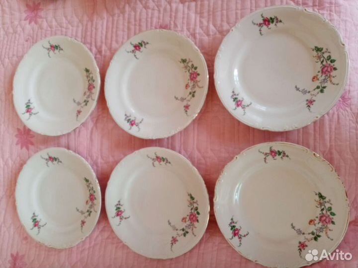 Фарфор Chodziez Польша /СССР Тарелки +Салатник