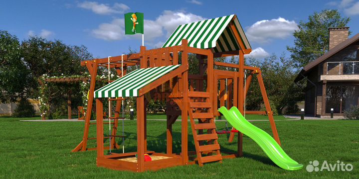 Детская площадка Савушка TooSun 4 с песочница