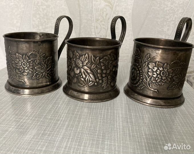 Мельхиоровый подстаканник СССР Винтаж