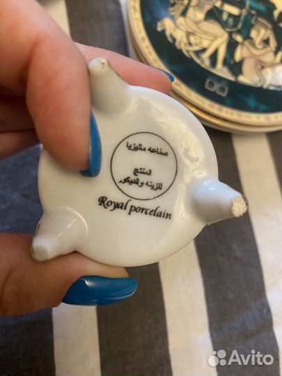 Фарфоровая египетская кофейная пара