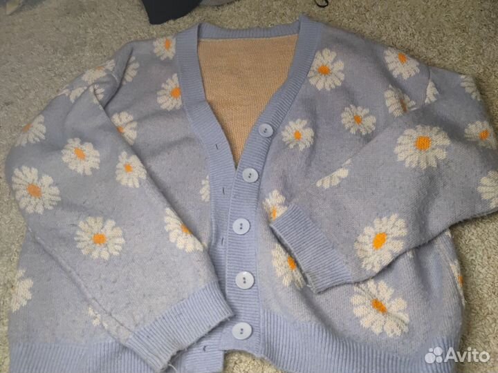 Кардиган на пуговицах размер 42 46