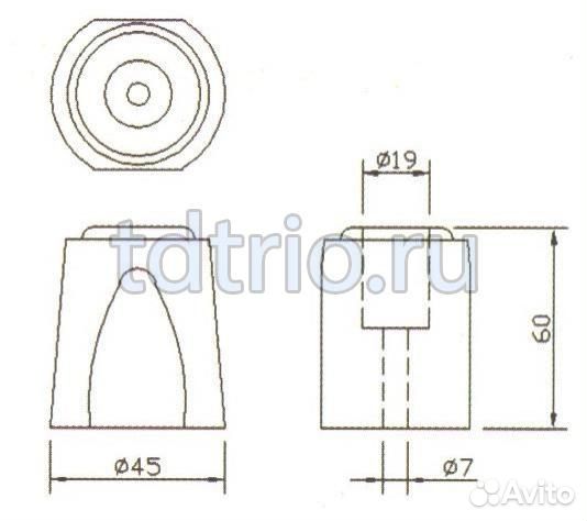 Отбойник боковой двери (арт. 81080)