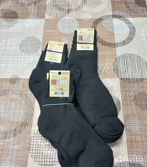 Носки мужские в розницу чёрные хлопок