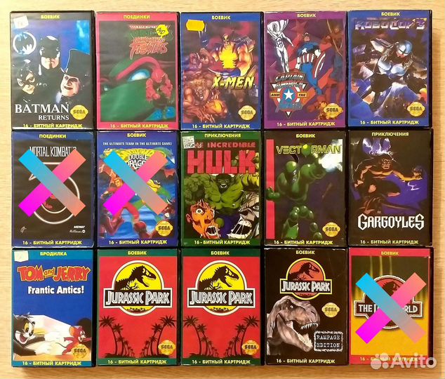 Картриджи для сега (sega)