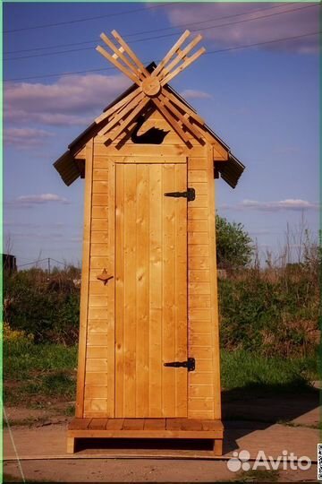 Дачный туалет деревянный SHP795