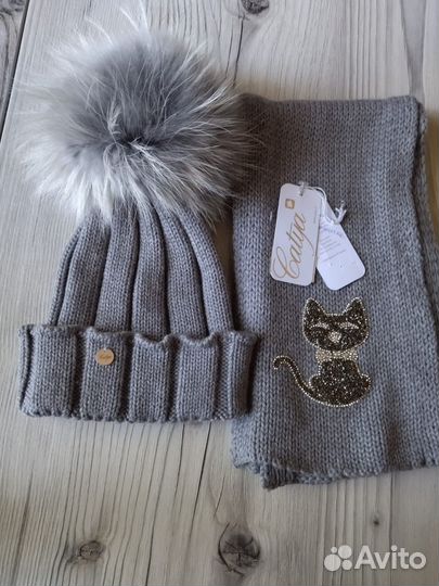 Комплект шарф и шапка