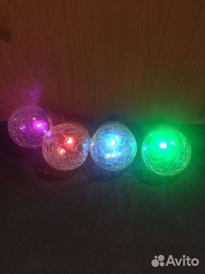 Светильники - фонари садовые разноцветные