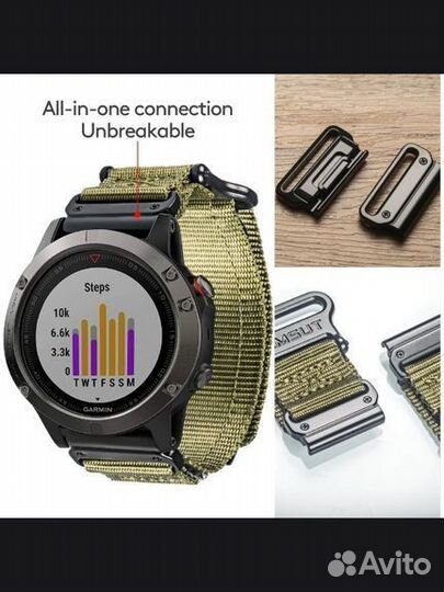 Оригинальный ремешок Hemsut для часов Garmin