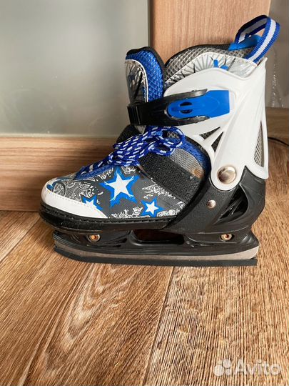 Коньки детские регулируемые размер до 34