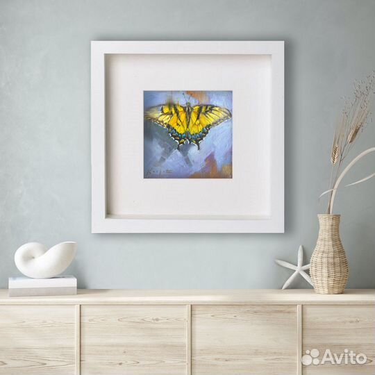 Бабочки миниатюры маслом