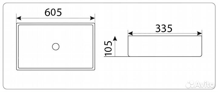 Раковина для ванной CeramaLux 596