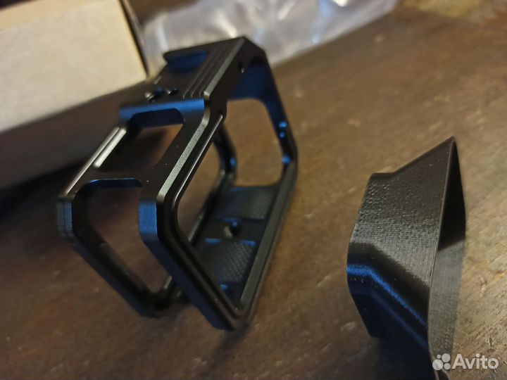 Клетка для gopro 9, 10, 11. металлическая+ бленда