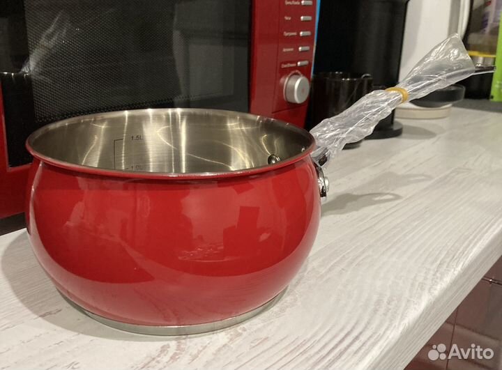 Кастрюля ковш с крышкой