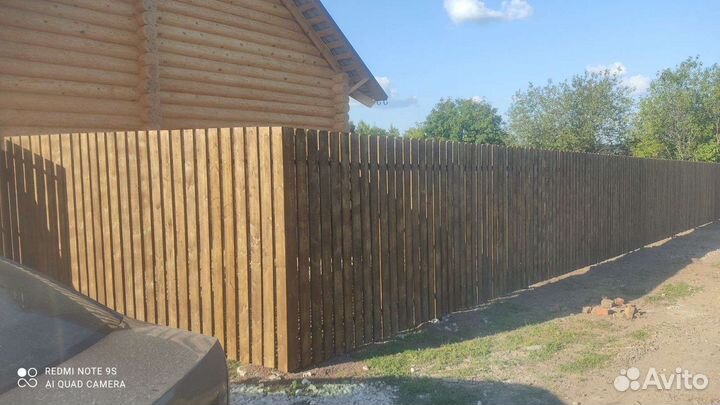 Деревянный забор любой сложности