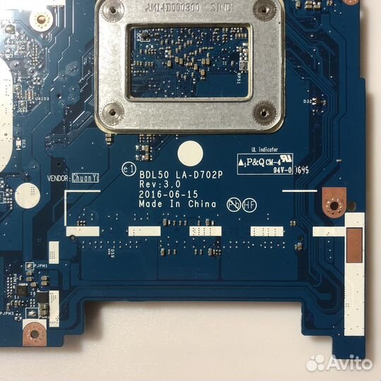 Материнская плата BDL50 LA-D702P Rev: 3.0 N3710
