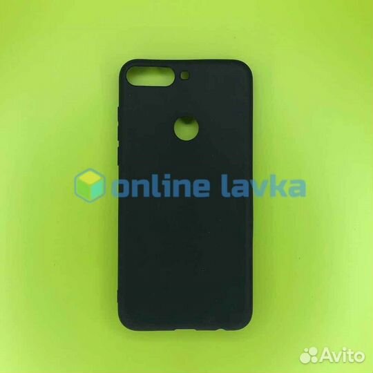 Чехол силикон для Huawei Y7 2018 черный