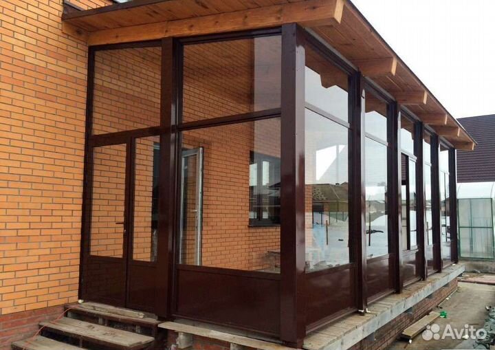 Остекление веранд беседок террас, тамбур