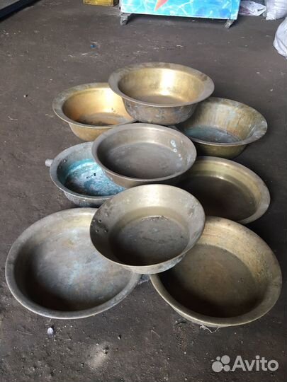 Латунный таз для варенья