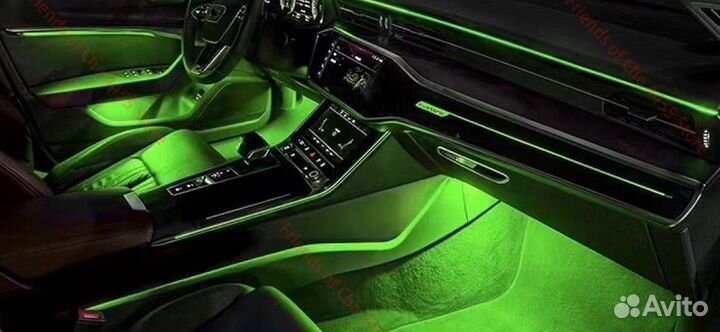 Цветная подсветка салона (только ноги) Q8 Q7 A6A7