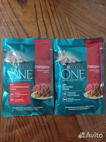 Purina one влажный корм для кошек и котят 100