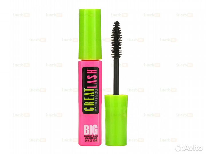 Тушь для ресниц Great Lash Big, оттенок 130 угольн