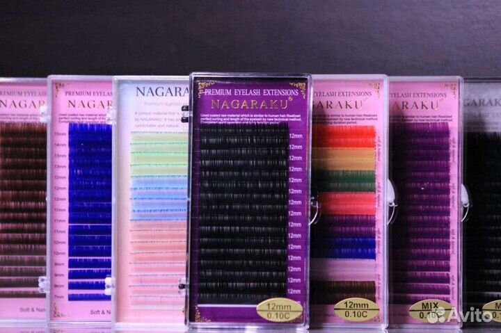 Ресницы для наращивания nagaraku / нагараку пучки