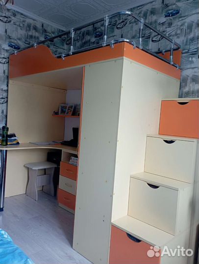 Детская кровать чердак