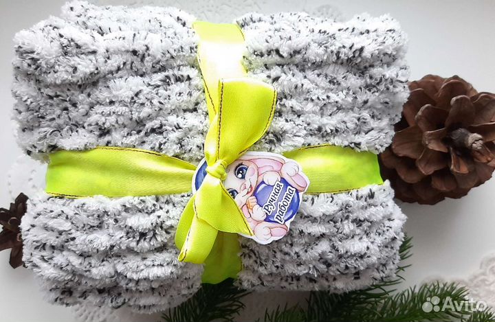 Снуд, шарф, хомут ручной работы из аллизе пуффи