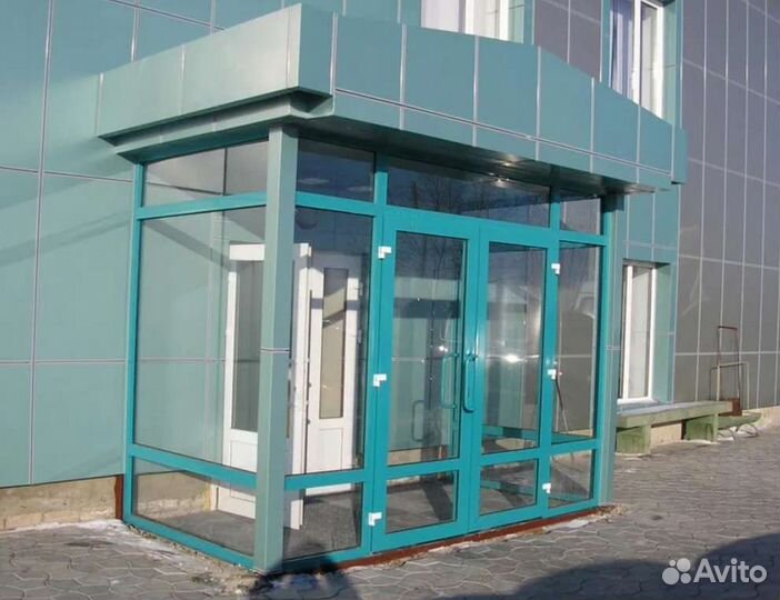 Тамбур из профиля сиал кп 45 холодный алюминий