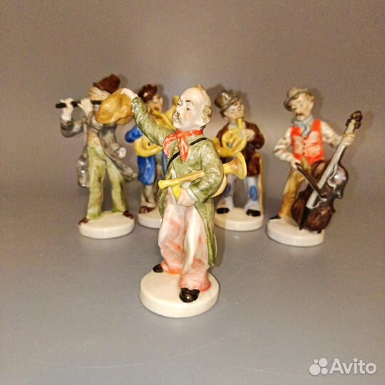Фигурки - уличные музыканты. Германия, 1950-60 гг