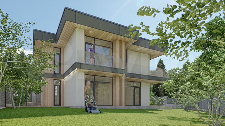 Дом 145 м² на участке 6 сот.