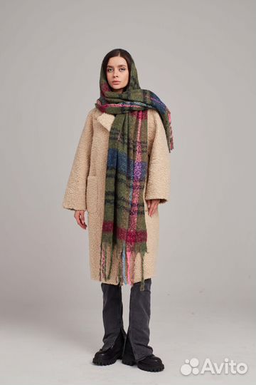 Палантин шарф женский теплый платок